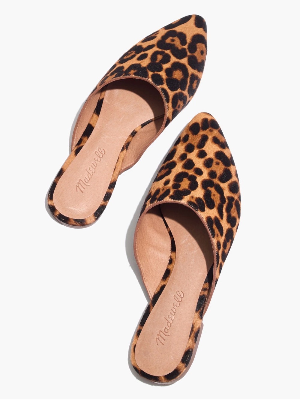 Madewell The Remi Mule in Leopard Calf Hair Mule Flat